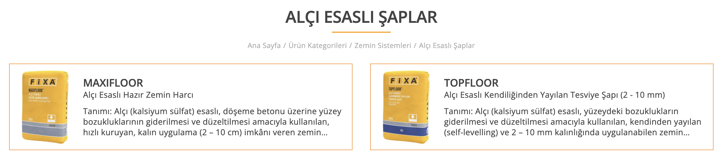 Alçı Esaslı Şaplar