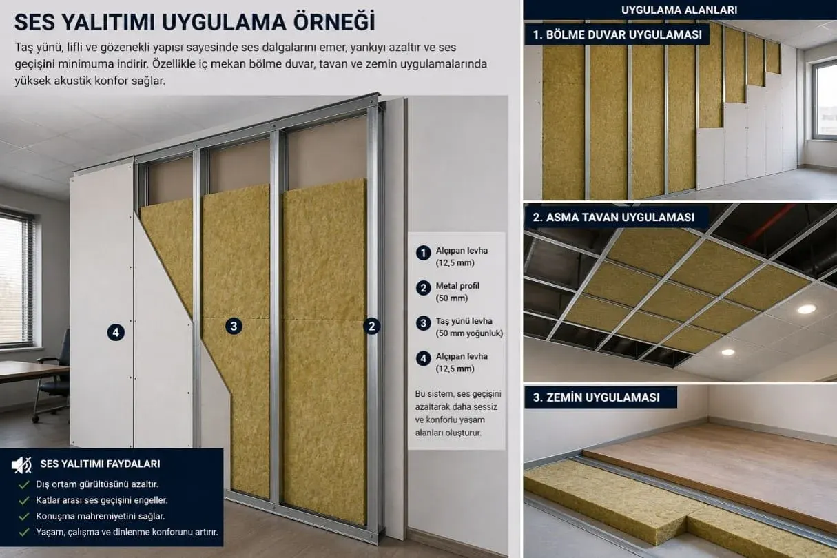 ses yalıtımı uygulama örneği